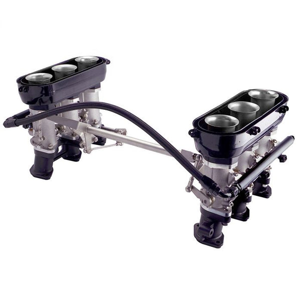 Throttle body kit Porsche 911 with airhorns 39mm inlet, 42mm throttle bodies - KMS Webshop